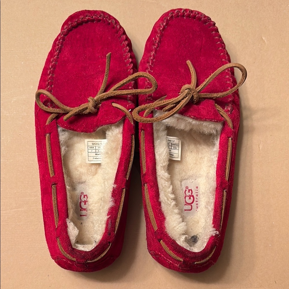 UGG Women's Red Moccasin Women’s UGG Slippers